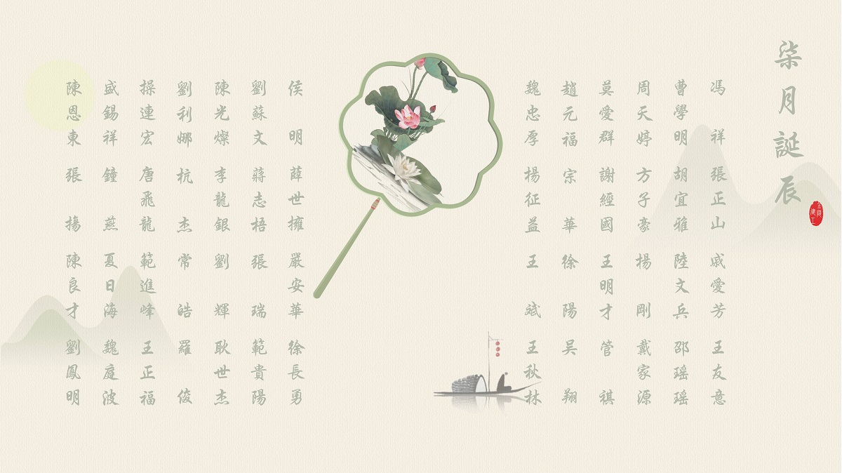 【生日祝?！抗ё?月生日的員工生日快樂！